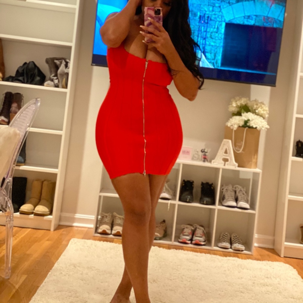 Red Bandage Mini Dress